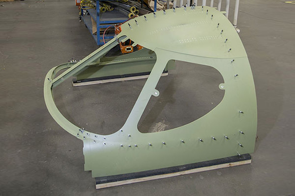 The Denali features excellent pilot visibility. This cockpit assembly will soon join other sections of the nose as the aircraft takes shape.