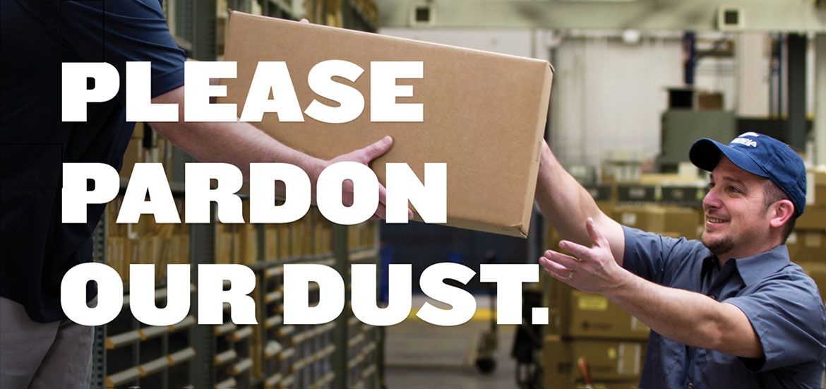 Please Pardon Our Dust.